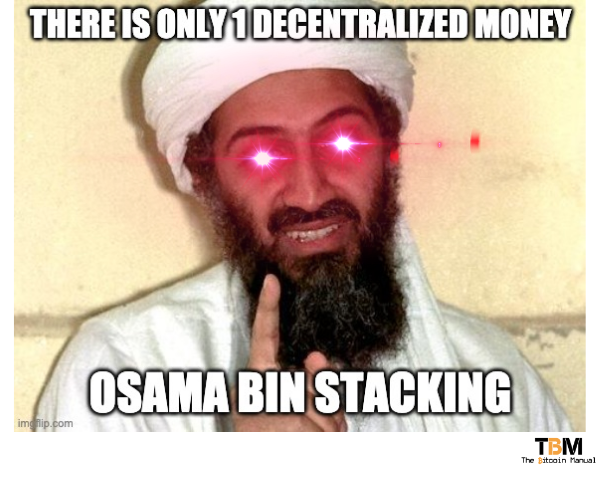 Osama stacks Bitcoin