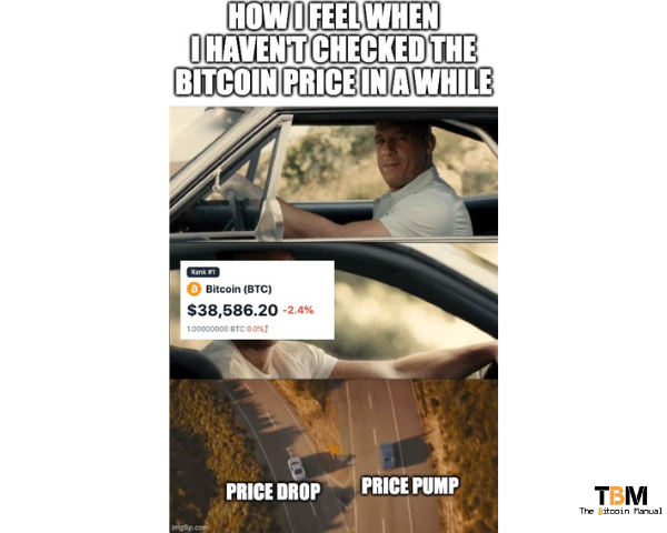 Checking the BTC price after a while