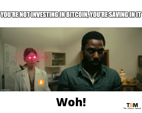 You're not investing in Bitcoin, you're saving in it