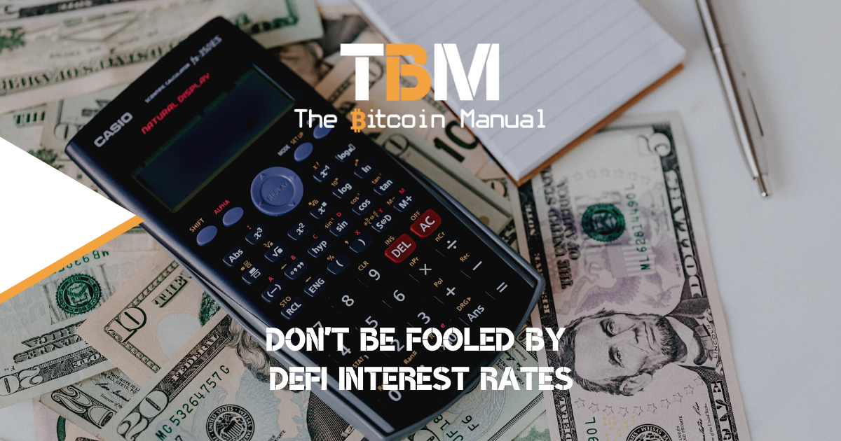 Fooled by defi interest rates
