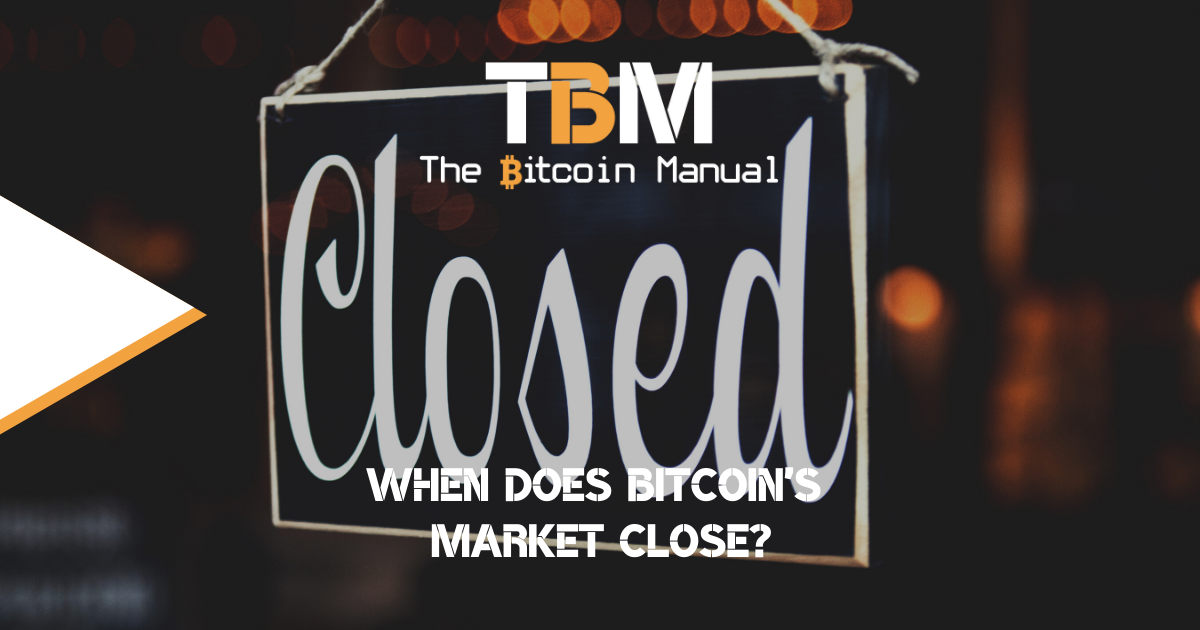 When does Bitcoins market close