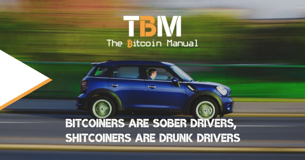BTC sober, shitcoiners drunk