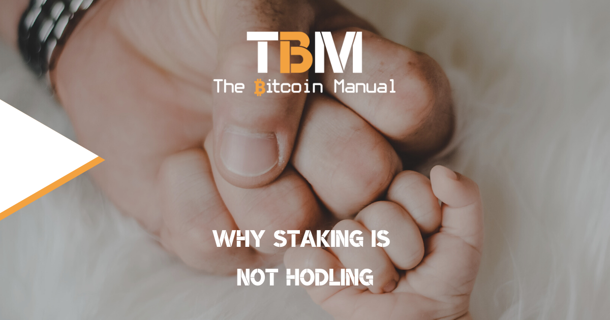 Holding and staking are not the same
