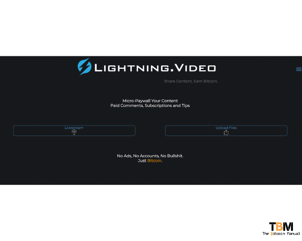 Video stream or upload on Lightning Video