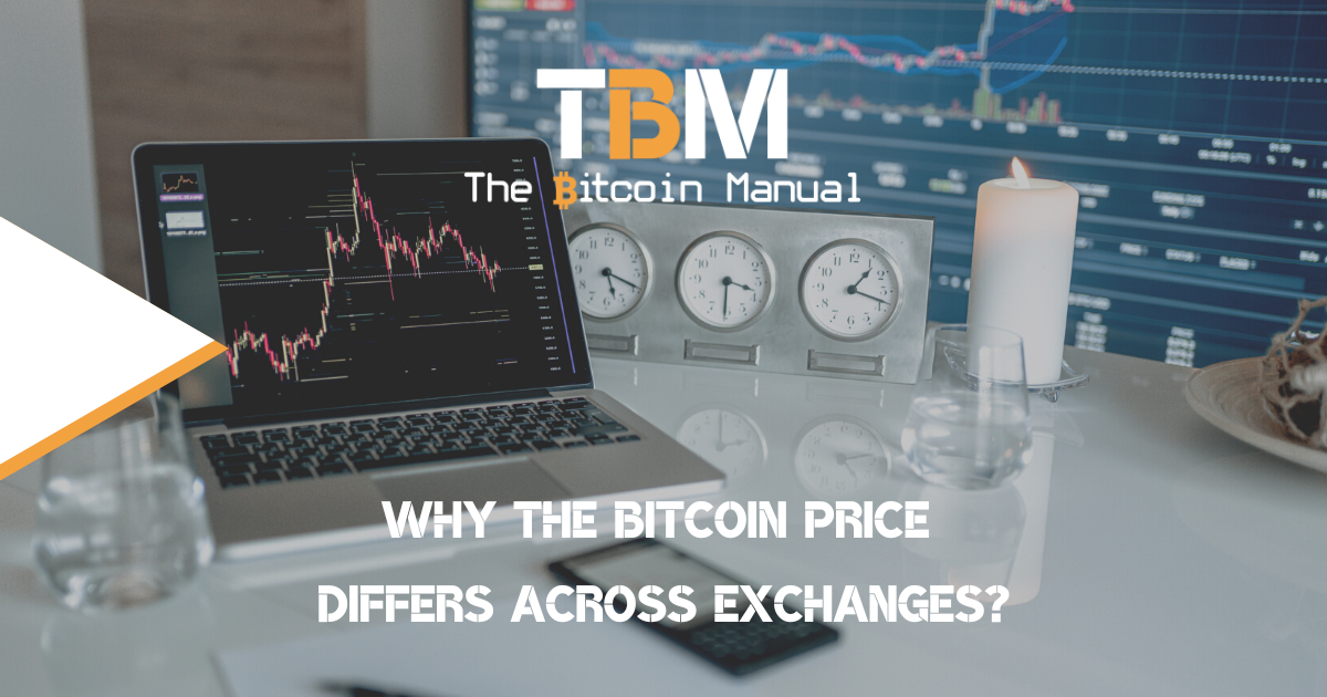 Bitcoin price differs on exchanges