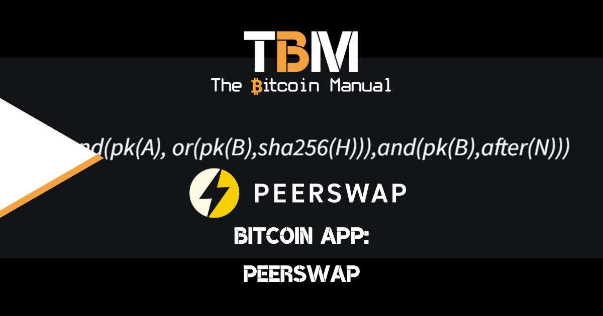 Bitcoin App PeerSwap