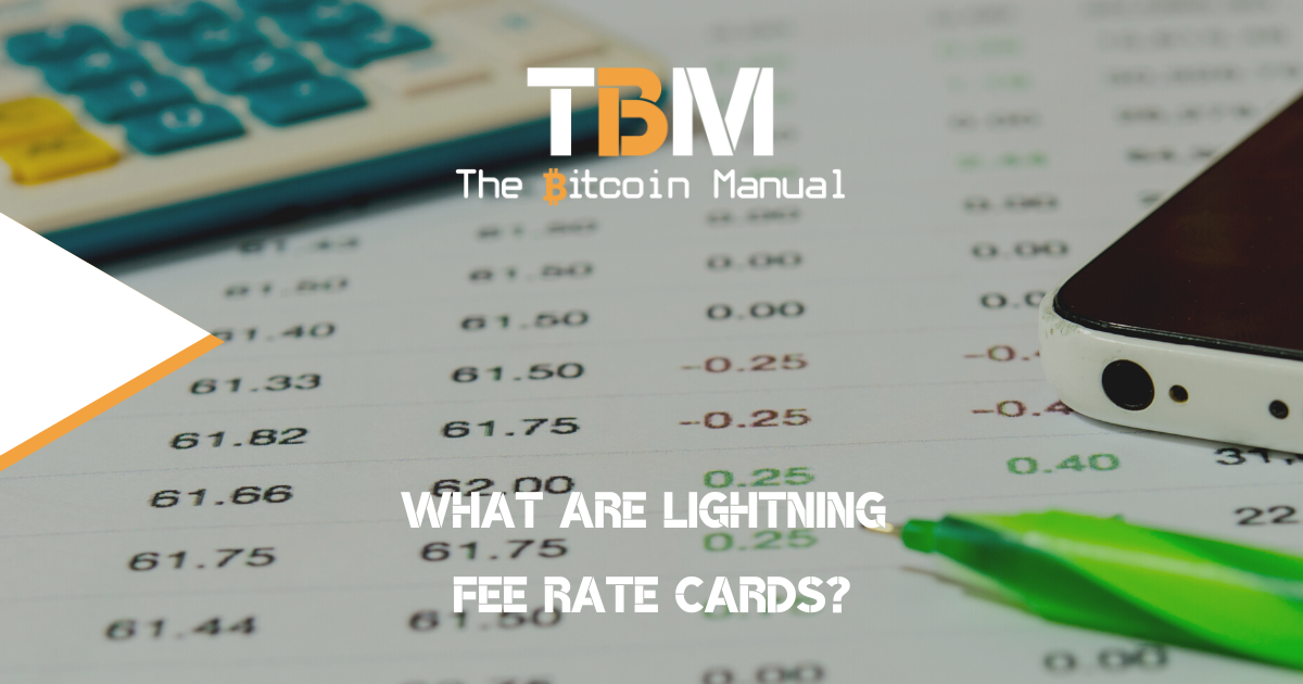 Lightning fee rate cards
