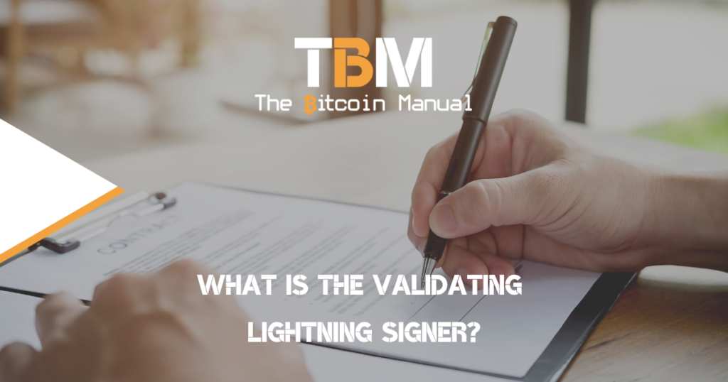 Validating lightning signer
