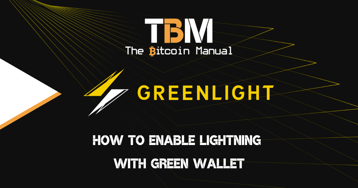 Enable Lightning in Green Wallet