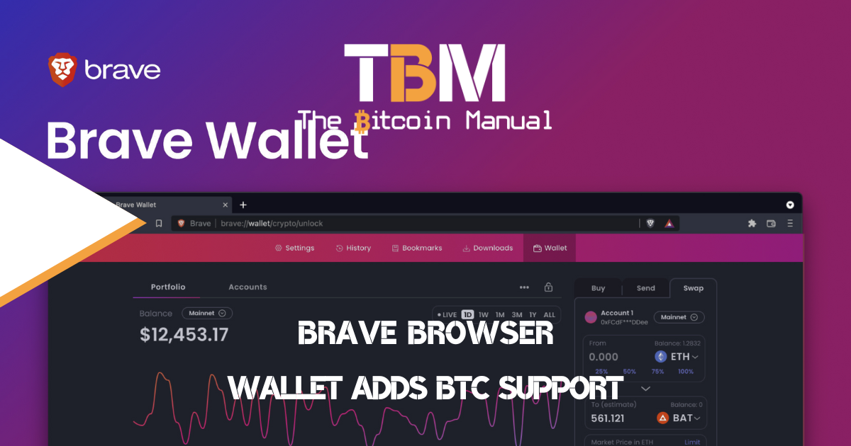 Brave wallet BTC support