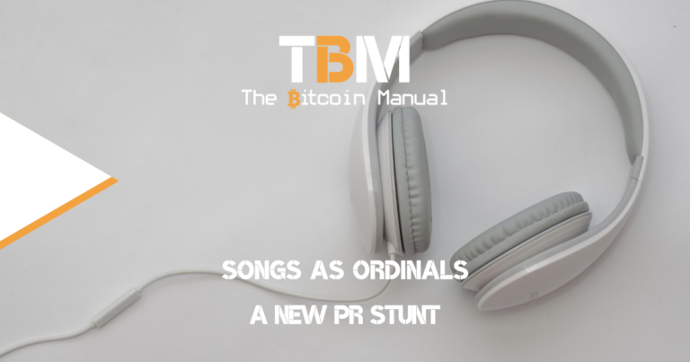 Songs as ordinals PR stunt