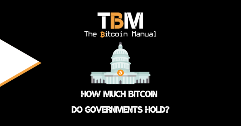 How much bitcoin governments hold