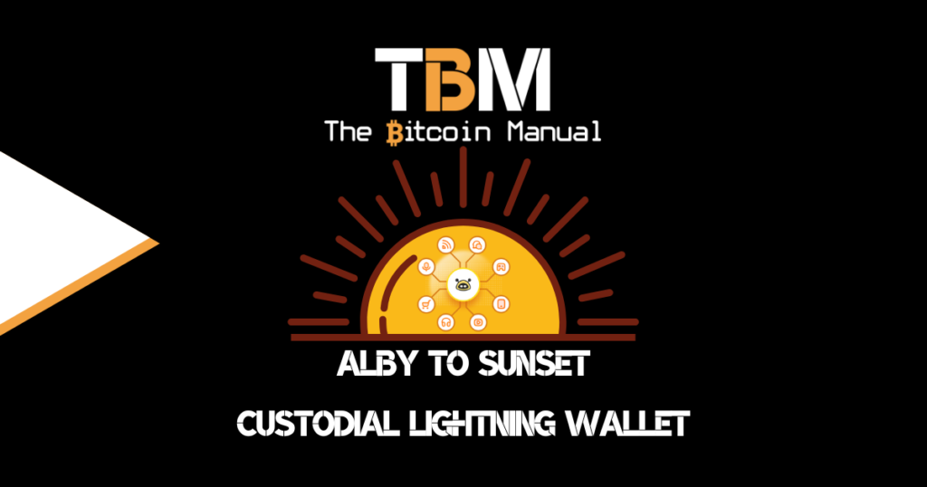 Alby Sunsets Custodial Wallet