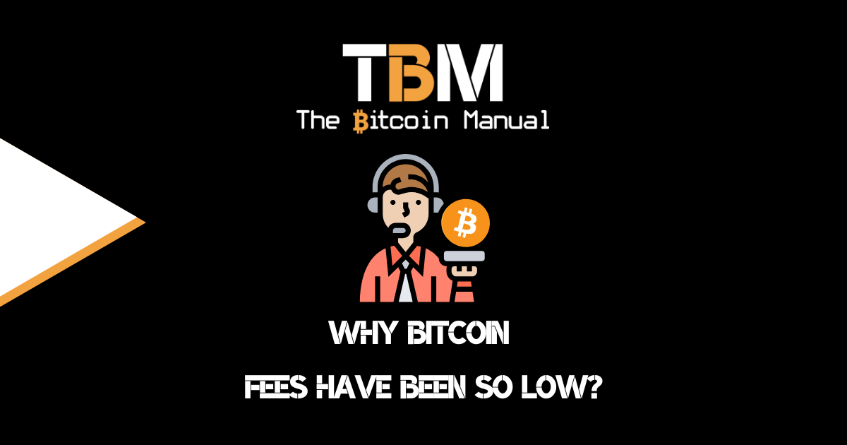 Bitcoin fees low