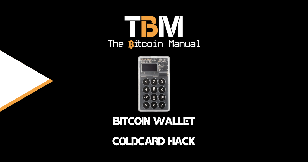 Bitcoin Wallet Coldcard Hack