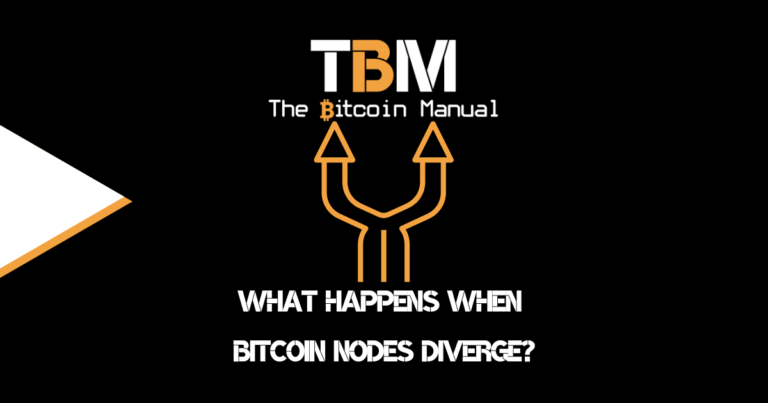 BTC nodes diverge
