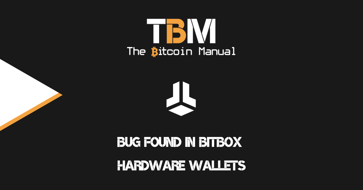 Bug in BitBox Hardware Wallet